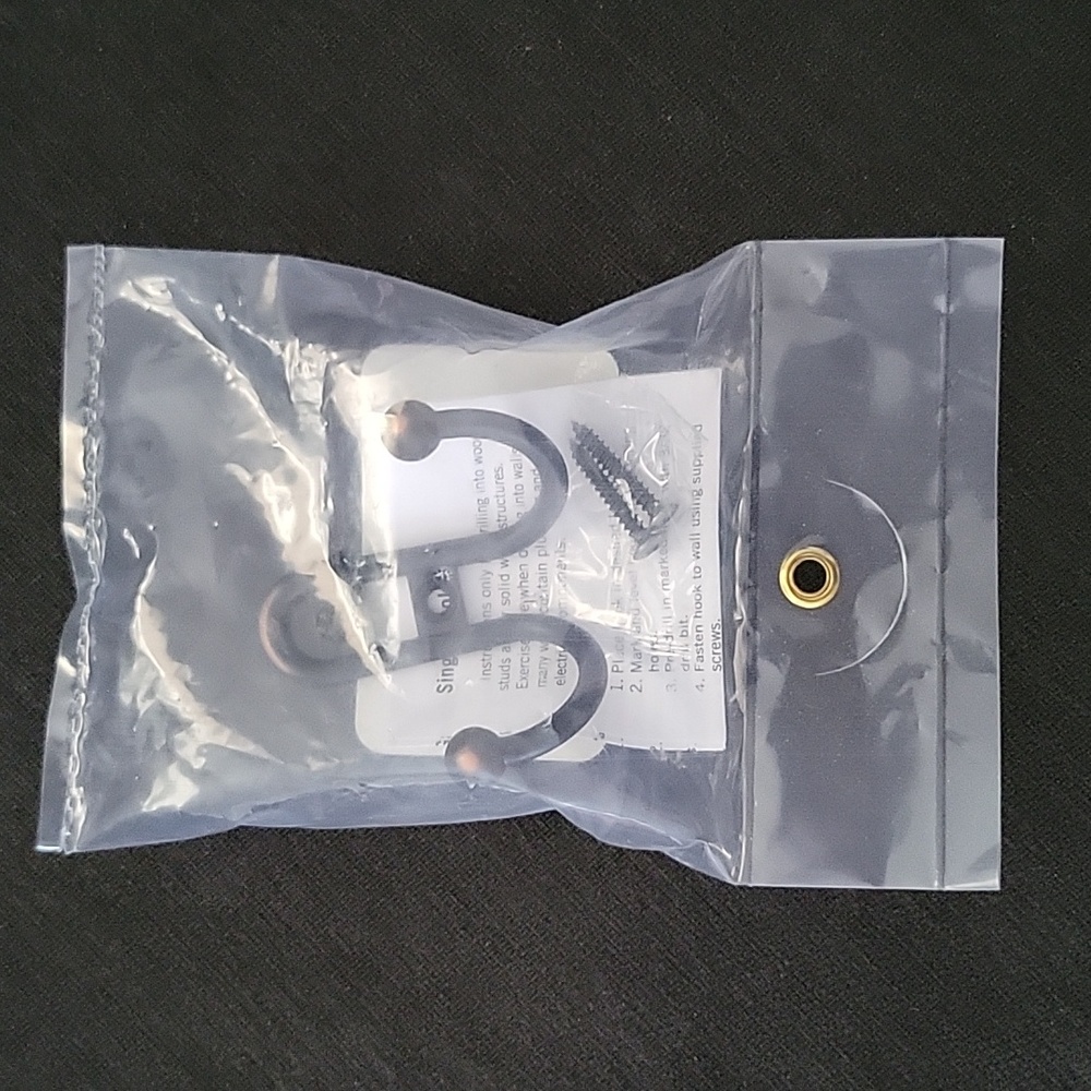 Double prong robe hook